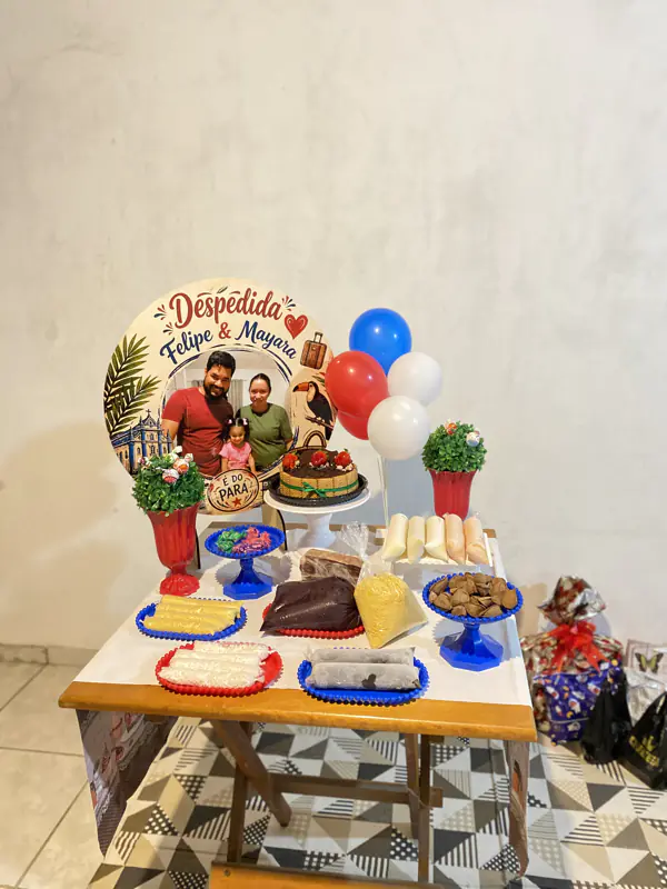 Decoração de festa de despedida