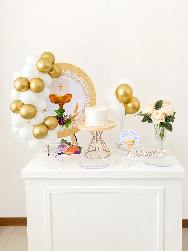 Decoração de primeira comunhão