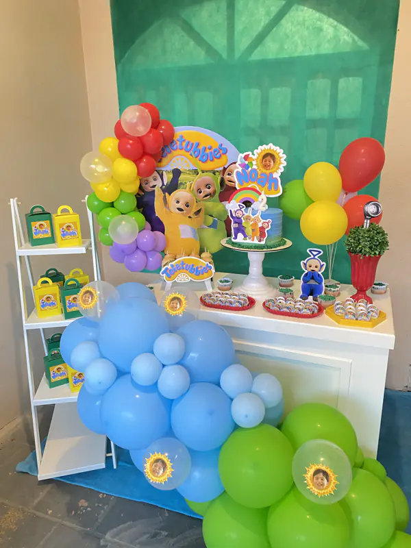 Decoração de festa no tema Teletubbies